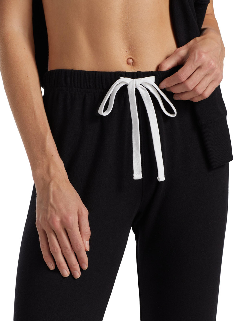 Women's Sonja Fleece Drawstring Joggers - Black 6