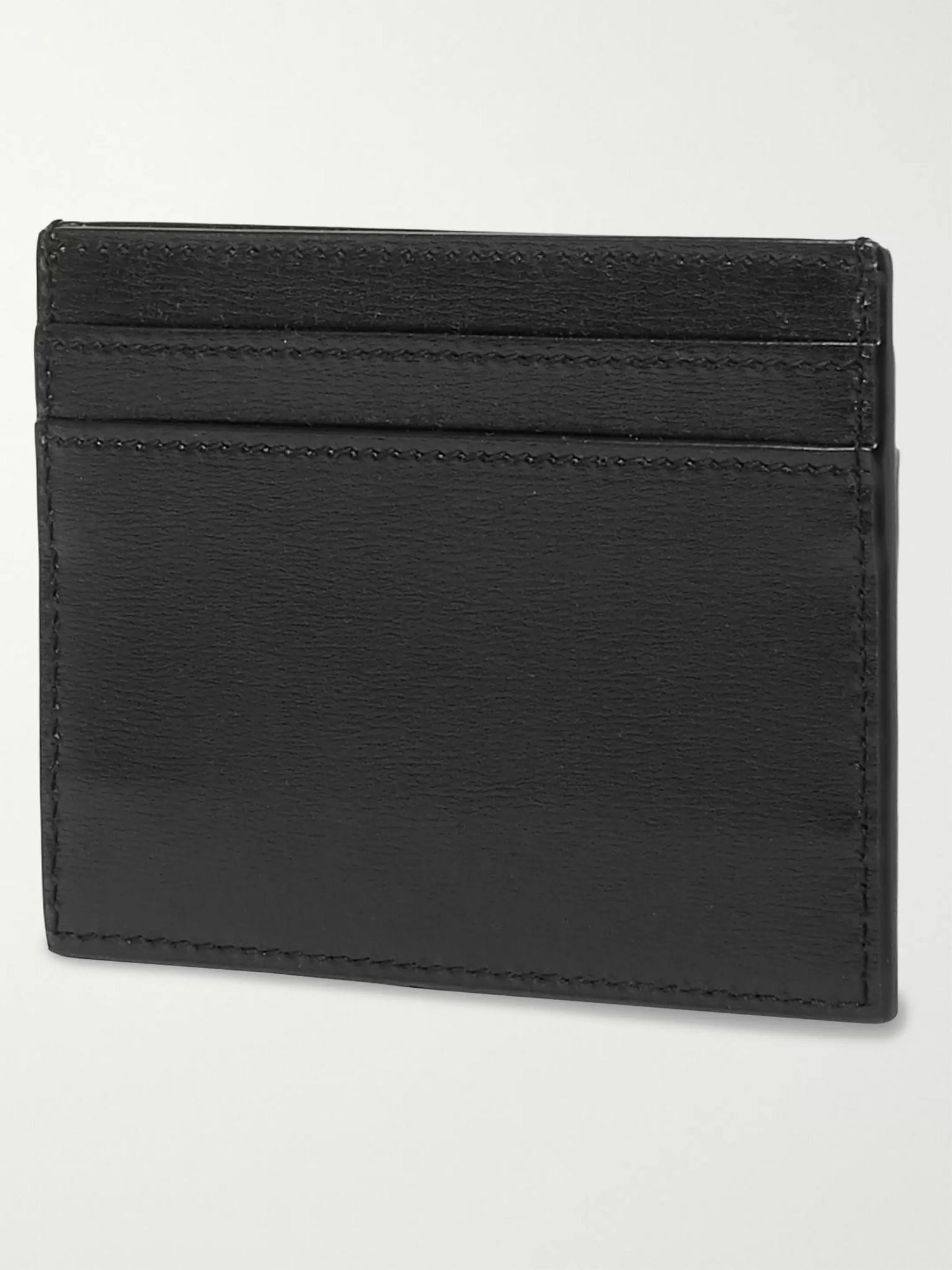 Logo-Appliquéd Leather Cardholder Black - 2