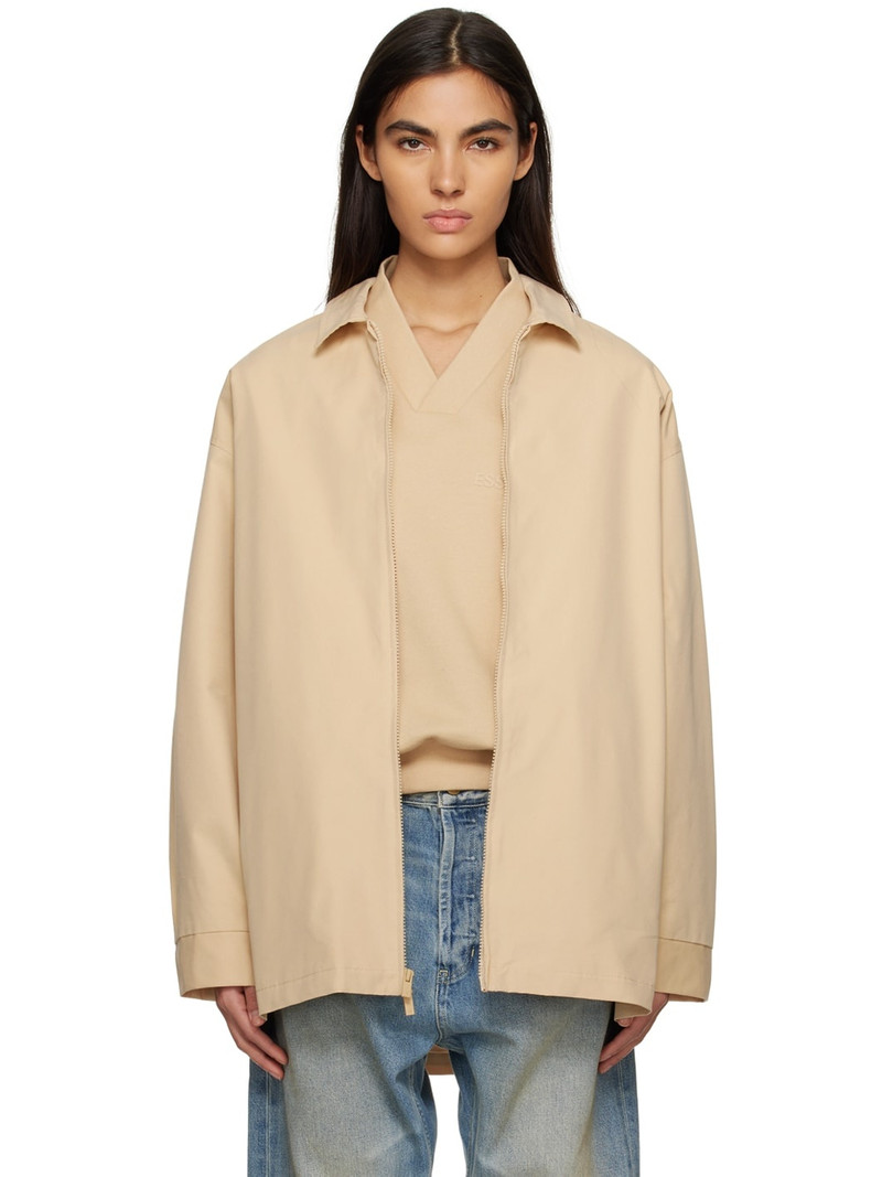 Beige Zip Jacket - 1