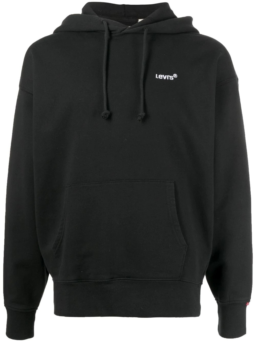 logo-embroidered hoodie - 1