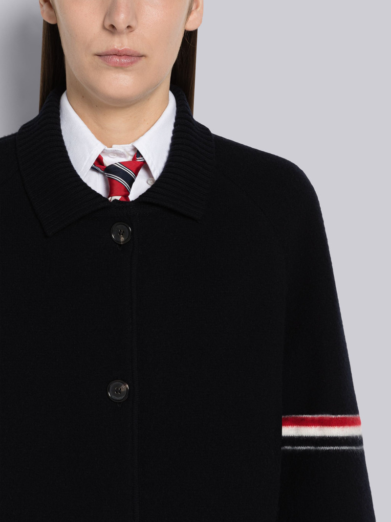 Milano Boiled Wool Cropped Armband Car Coat 5