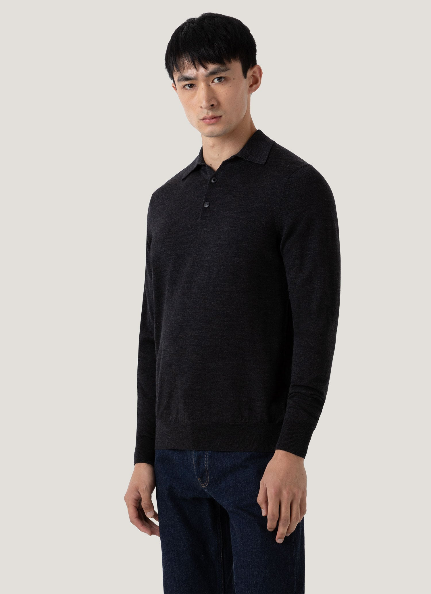 Fine Merino Wool Polo Shirt - 2
