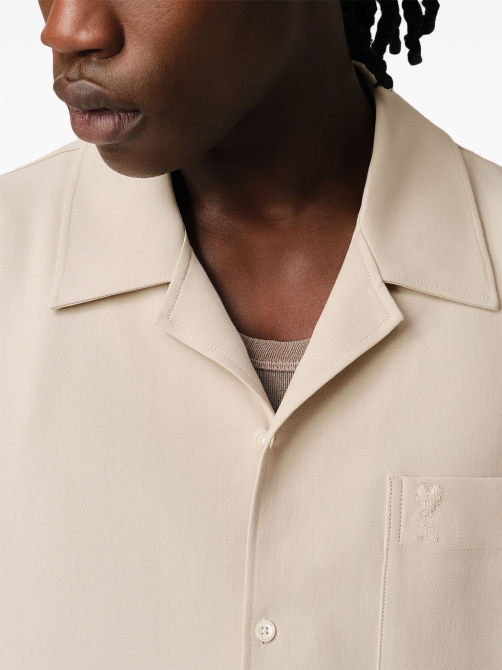 camp-collar shirt - 6