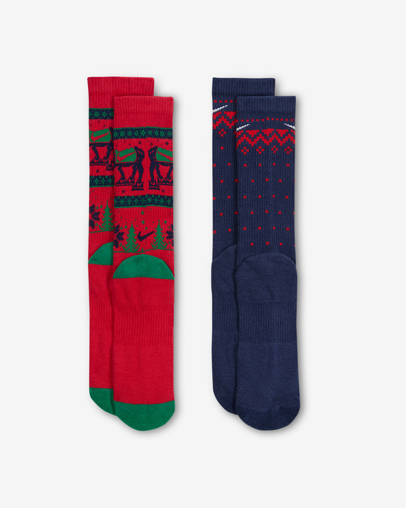 Nike Everyday Plus Cushioned Winter Wonderland Crew Socks (2 Pairs) 3