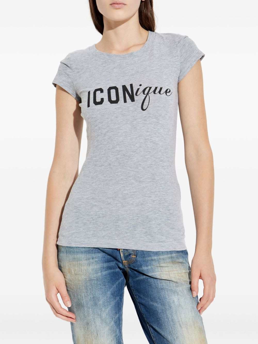 logo-print T-shirt - 3