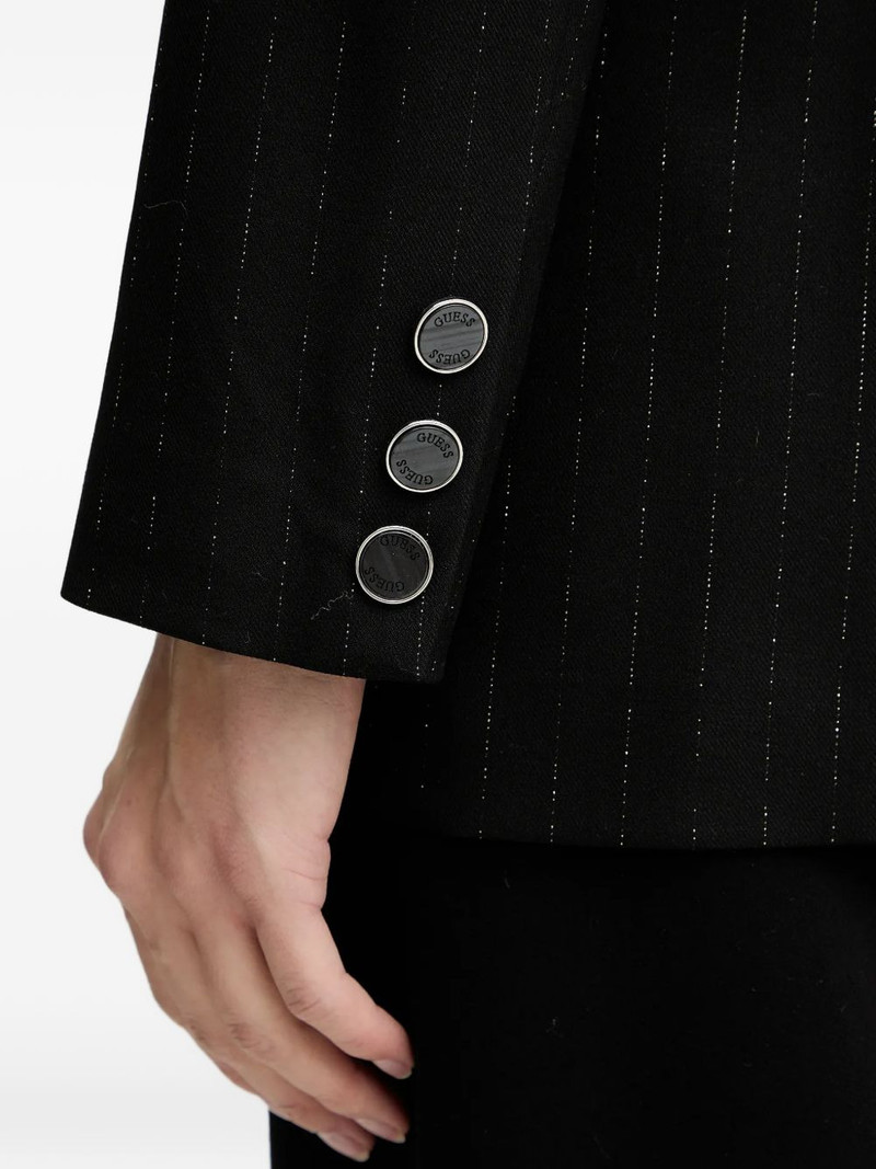 double-breasted pinstriped blazer 5