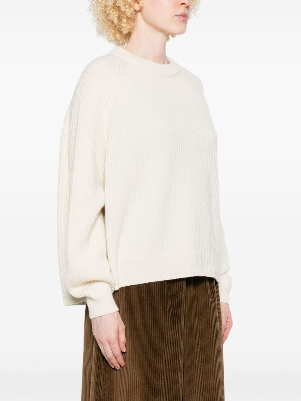 ribbed raglan sweater - 3