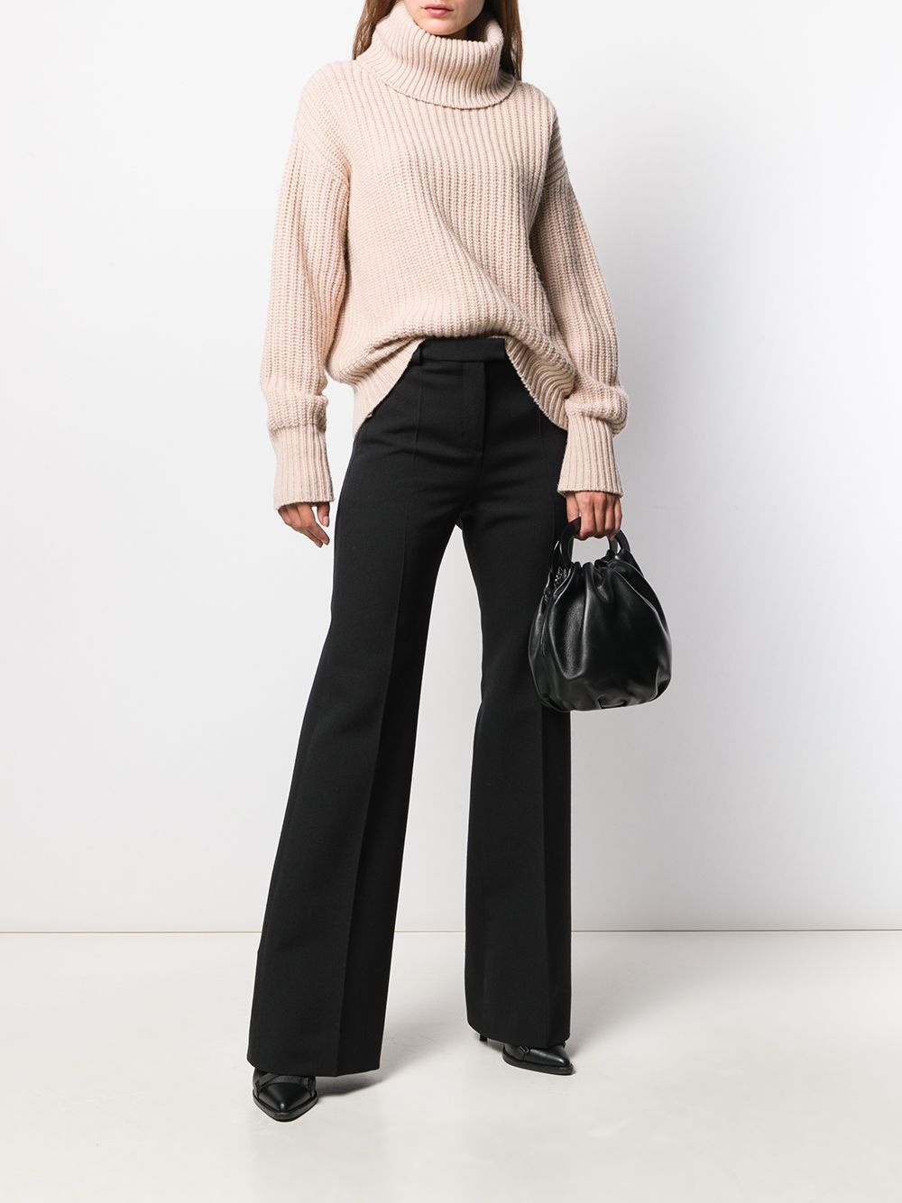 crepe wide-leg trousers - 2
