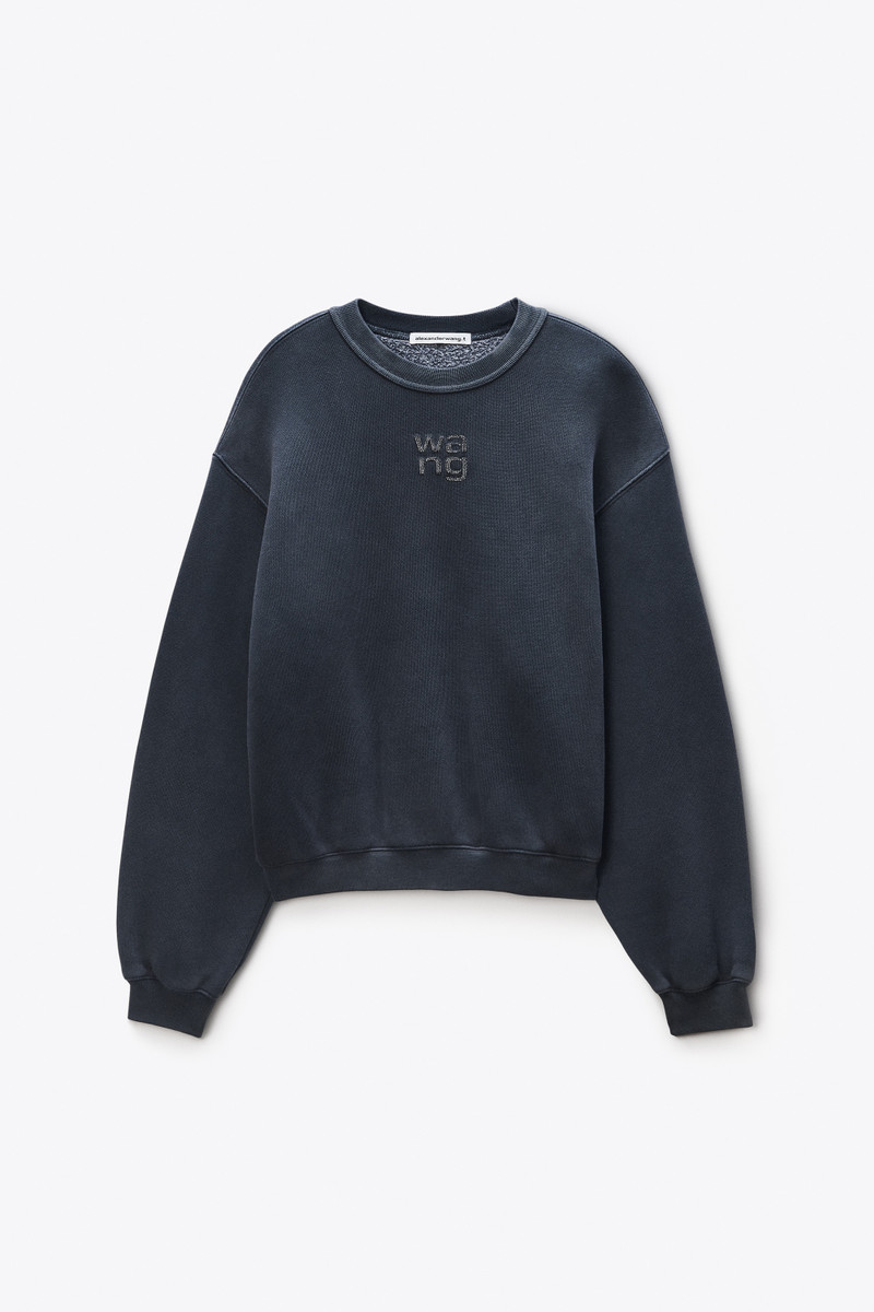 Crystal Hotfix Logo Sweatshirt 1