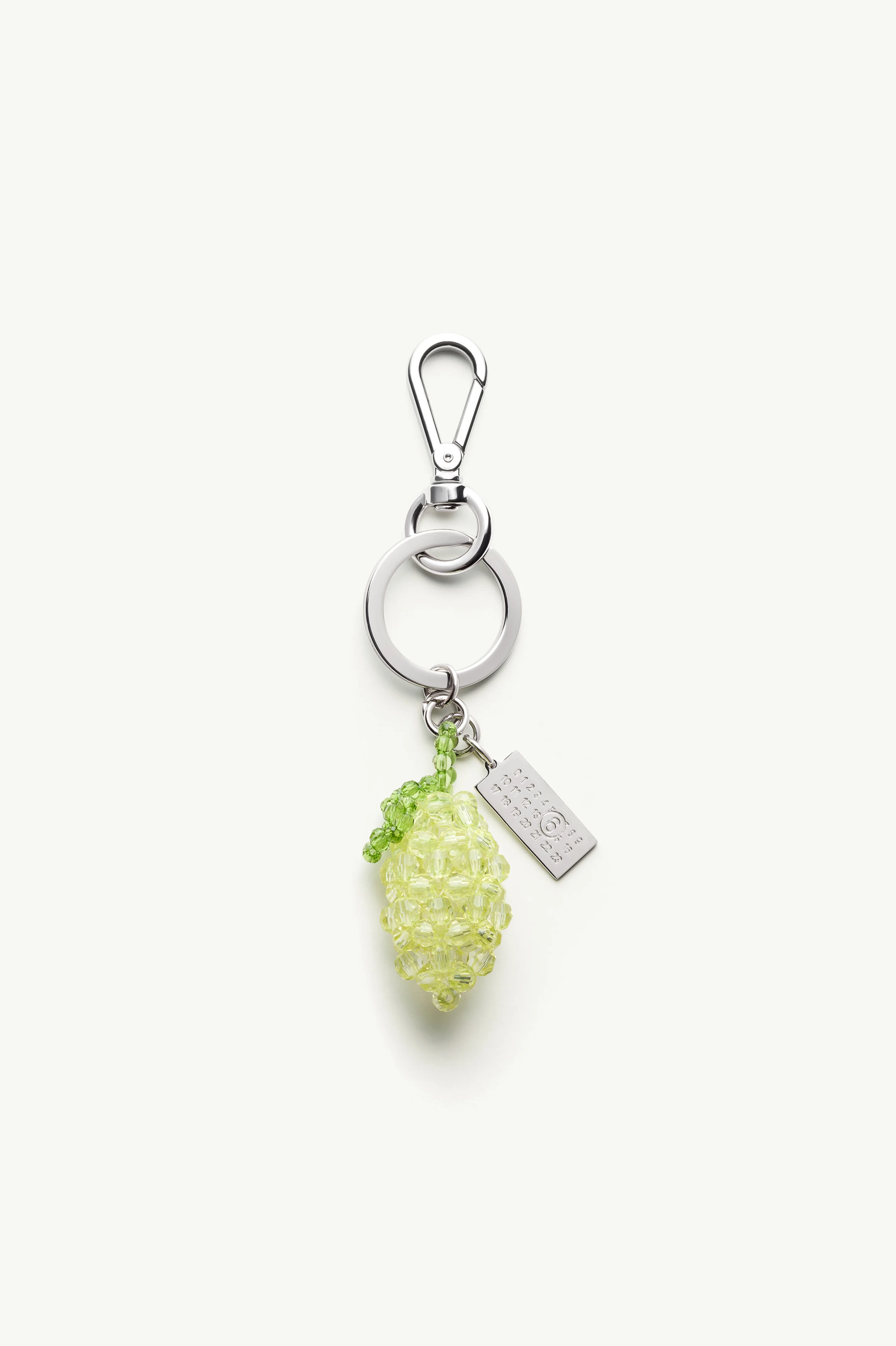 Lemon Beaded Numeric Keyring - 1