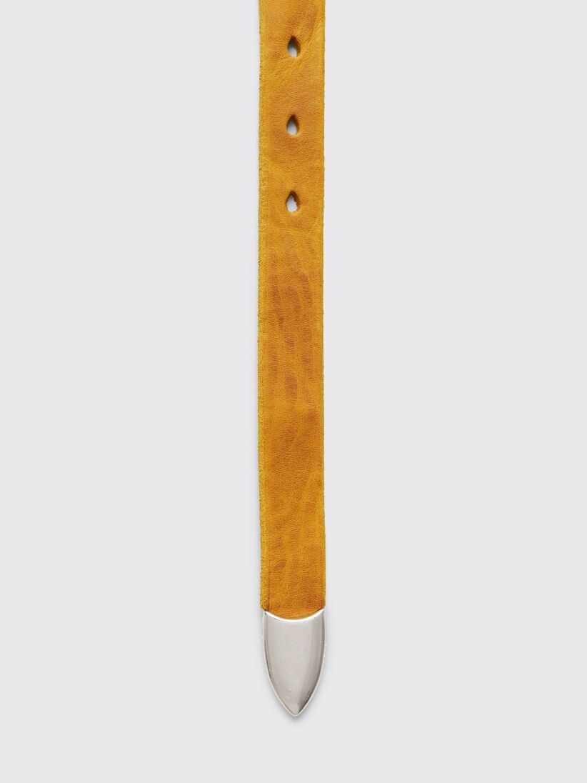 Our Legacy OUR LEGACY 2 CM BELT SAFFRON LEATHER | tresbien