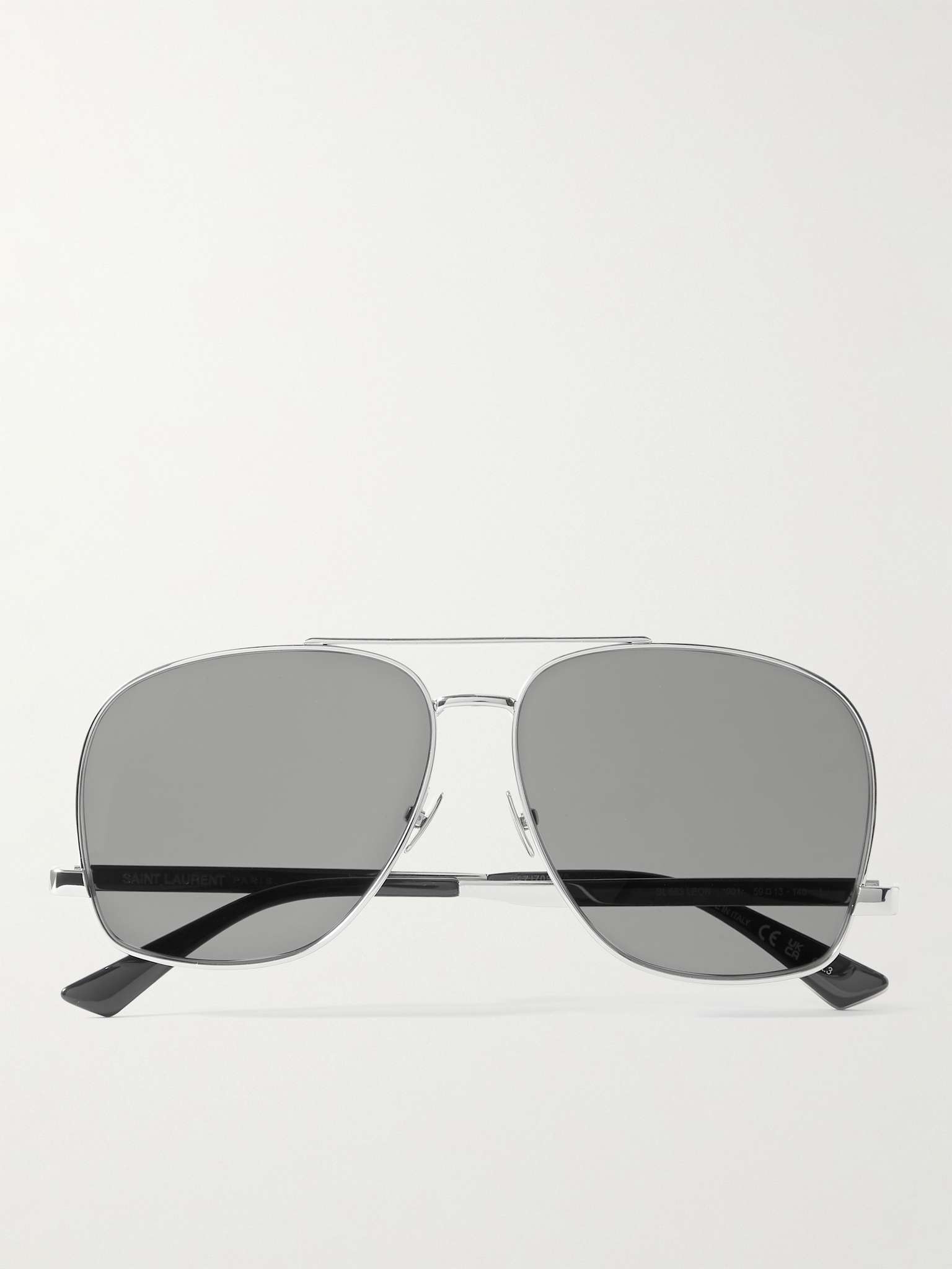 Aviator-Style Silver-Tone Sunglasses - 2