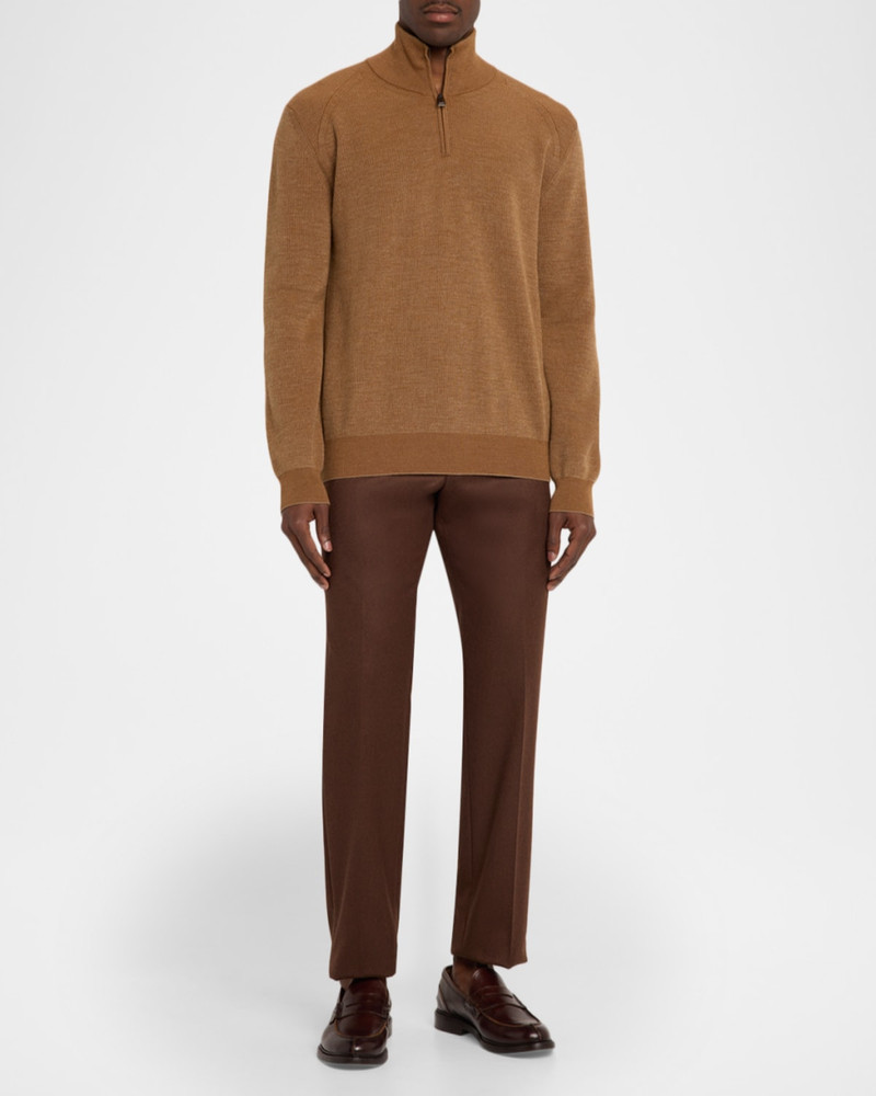 Brioni Men & apos;s Cashmere and Wool Quarter-Zip Sweater outlook