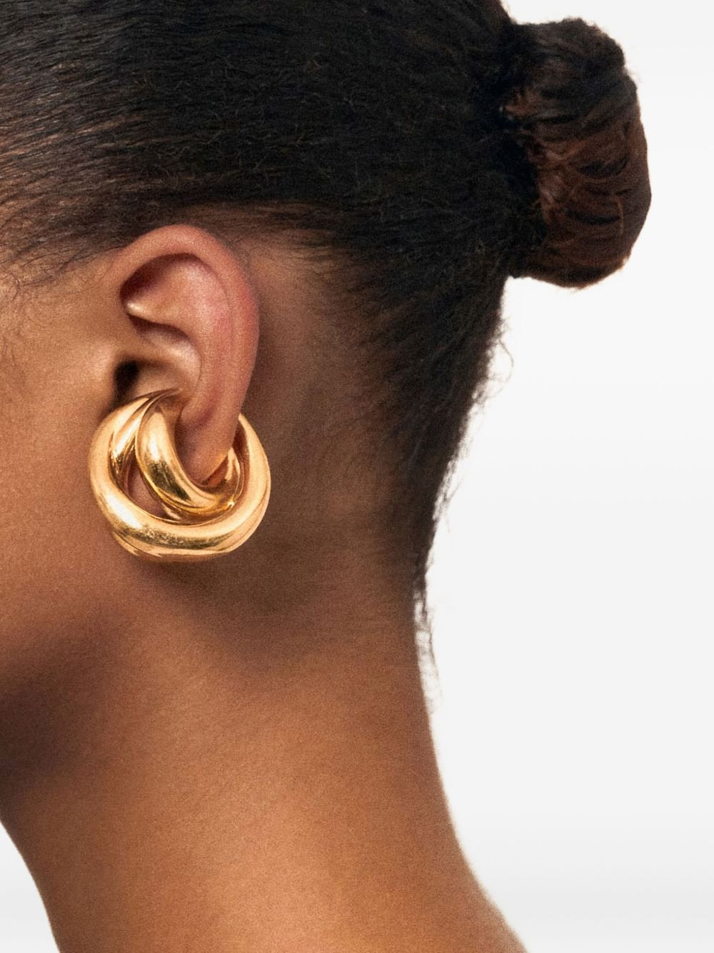 Triptych triple-ring ear cuff - 2