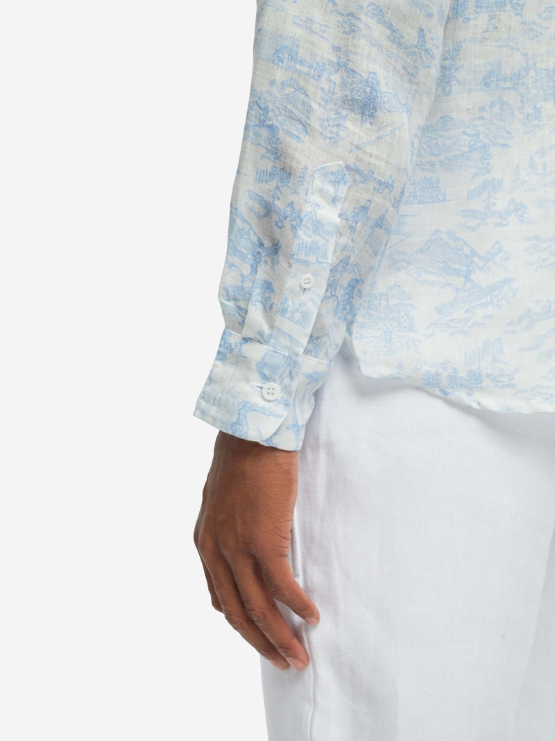 Men's Shirt Milan 18 Linen White - 7