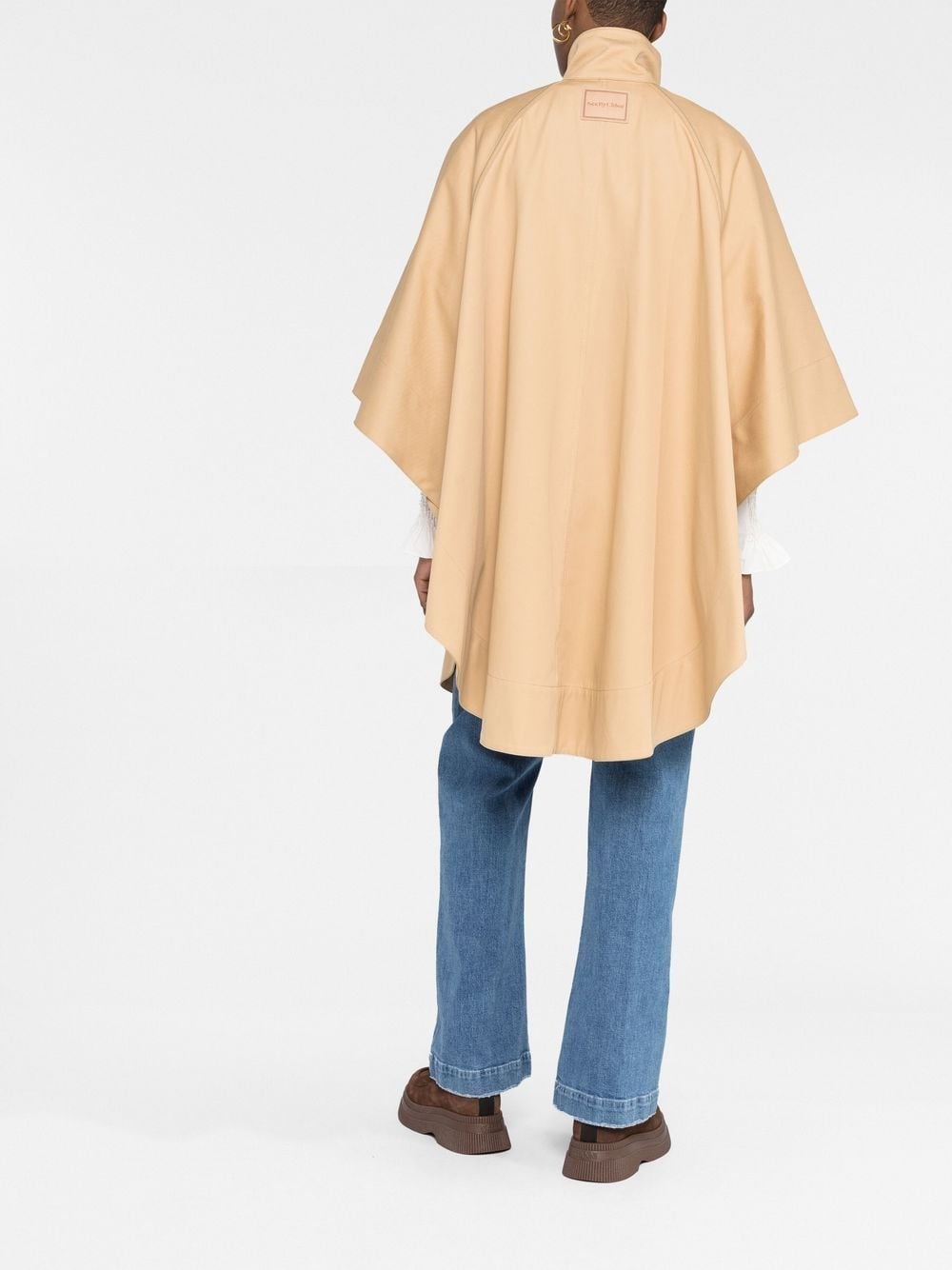 high-neck half-sleeved parka - 4