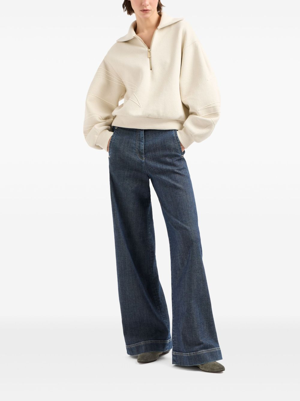 wide-leg jeans - 2