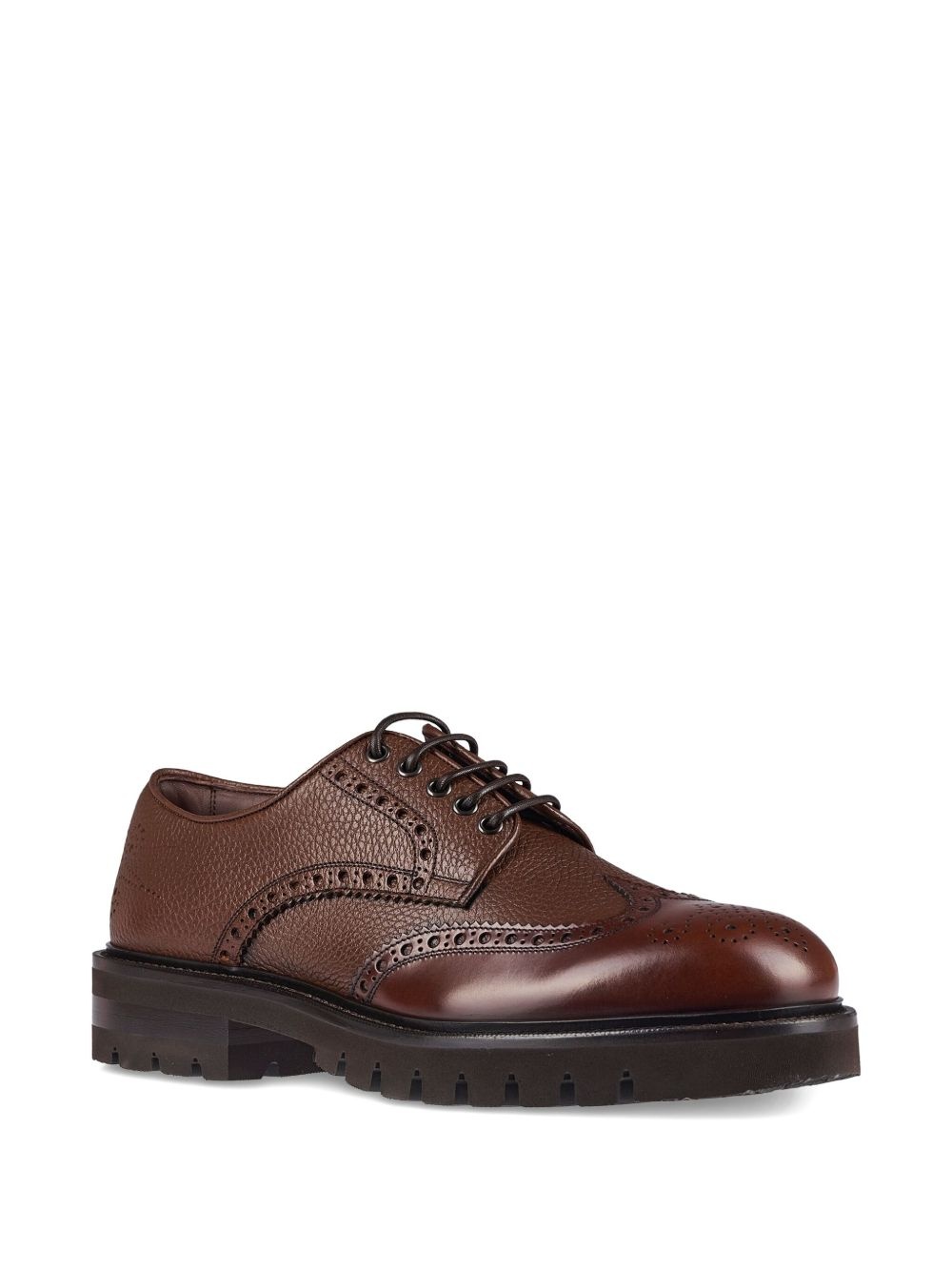 leather brogue shoes - 2