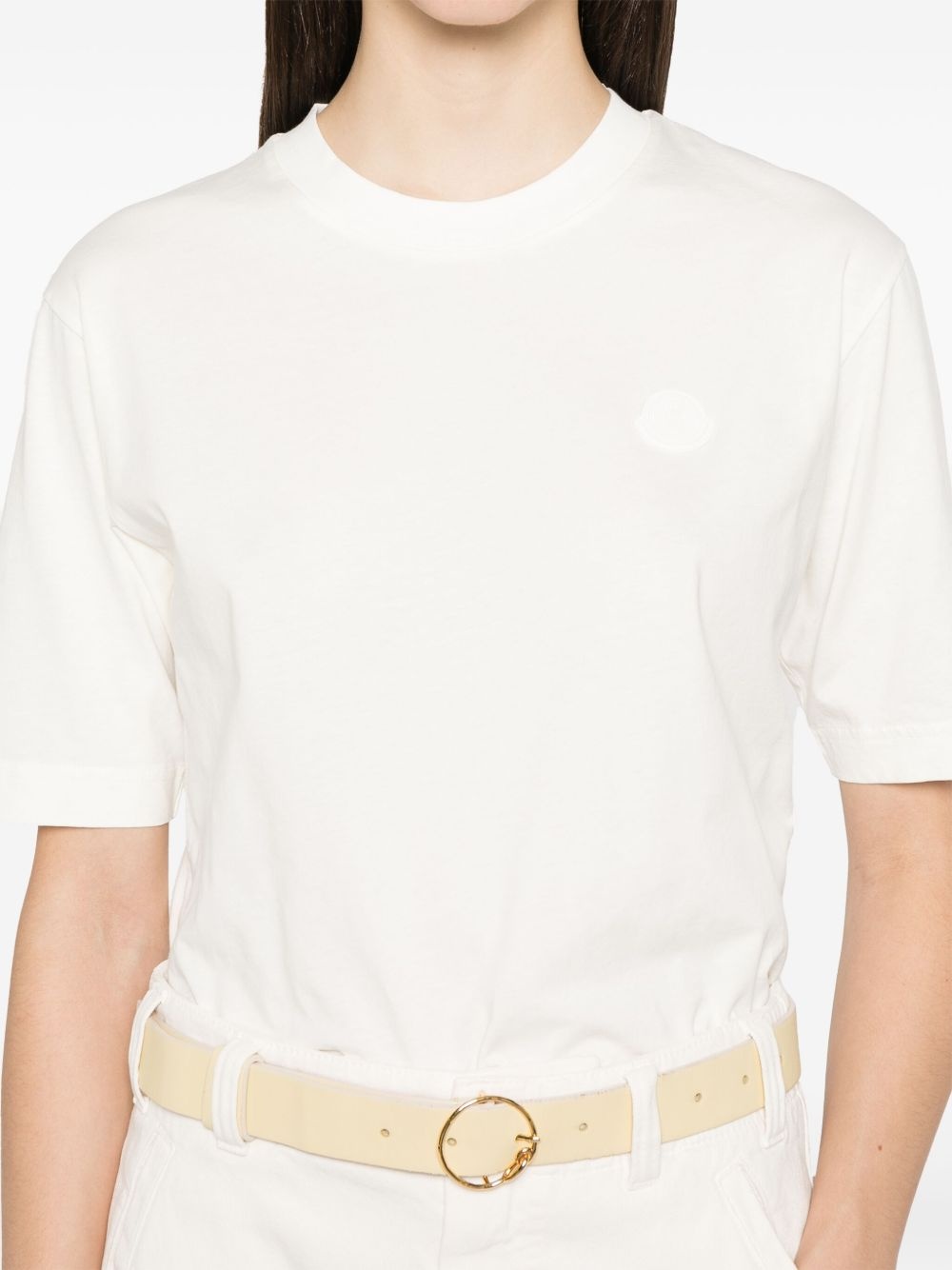 rubberised-logo cotton T-shirt - 5
