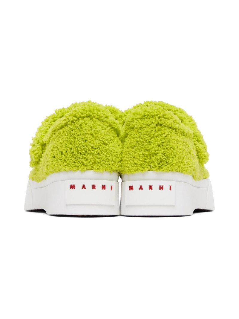 Green & White Merino Mary-Jane Sneakers 2