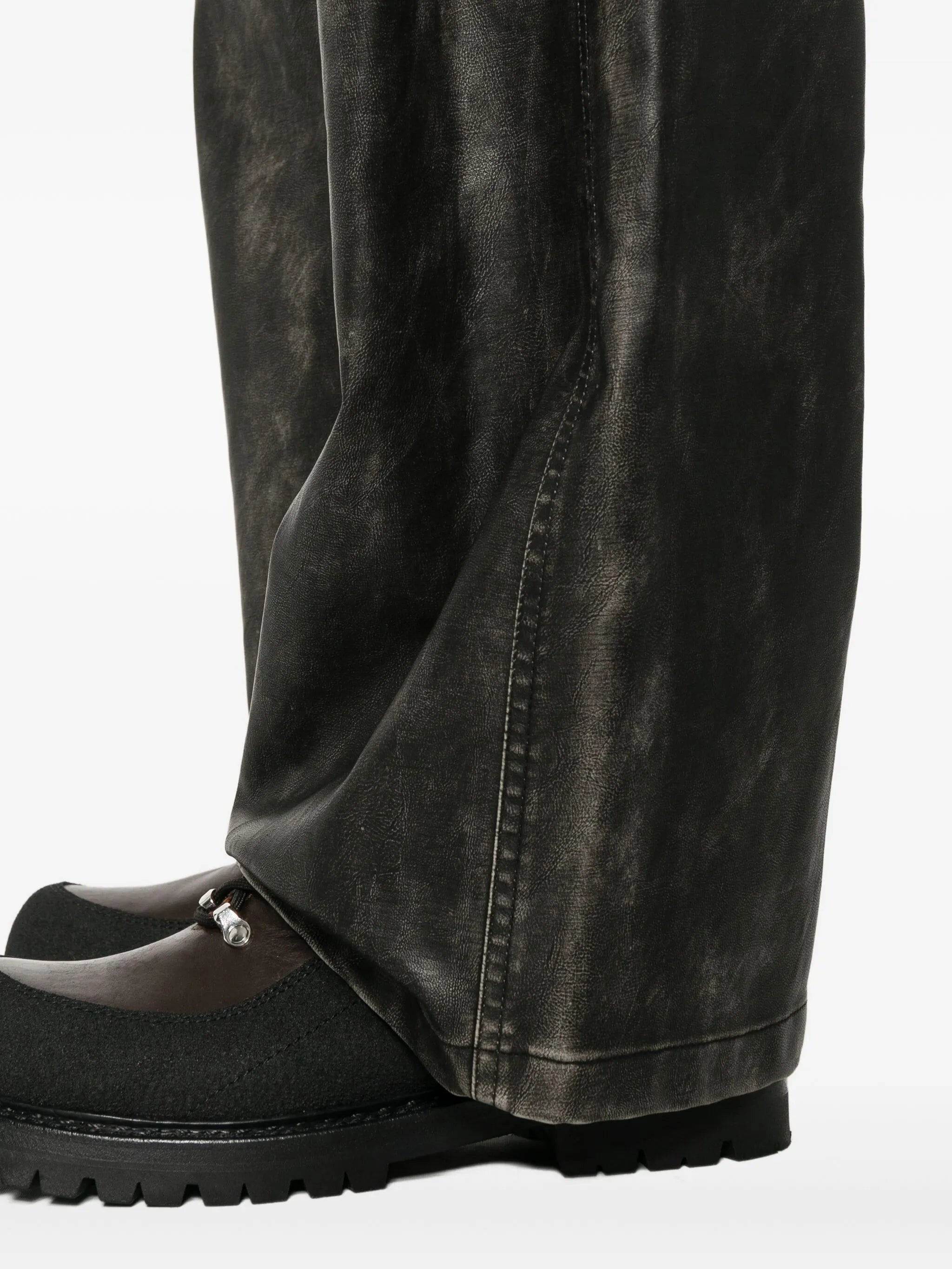 Palm Angels Curved Logo Coated Trousers - 5