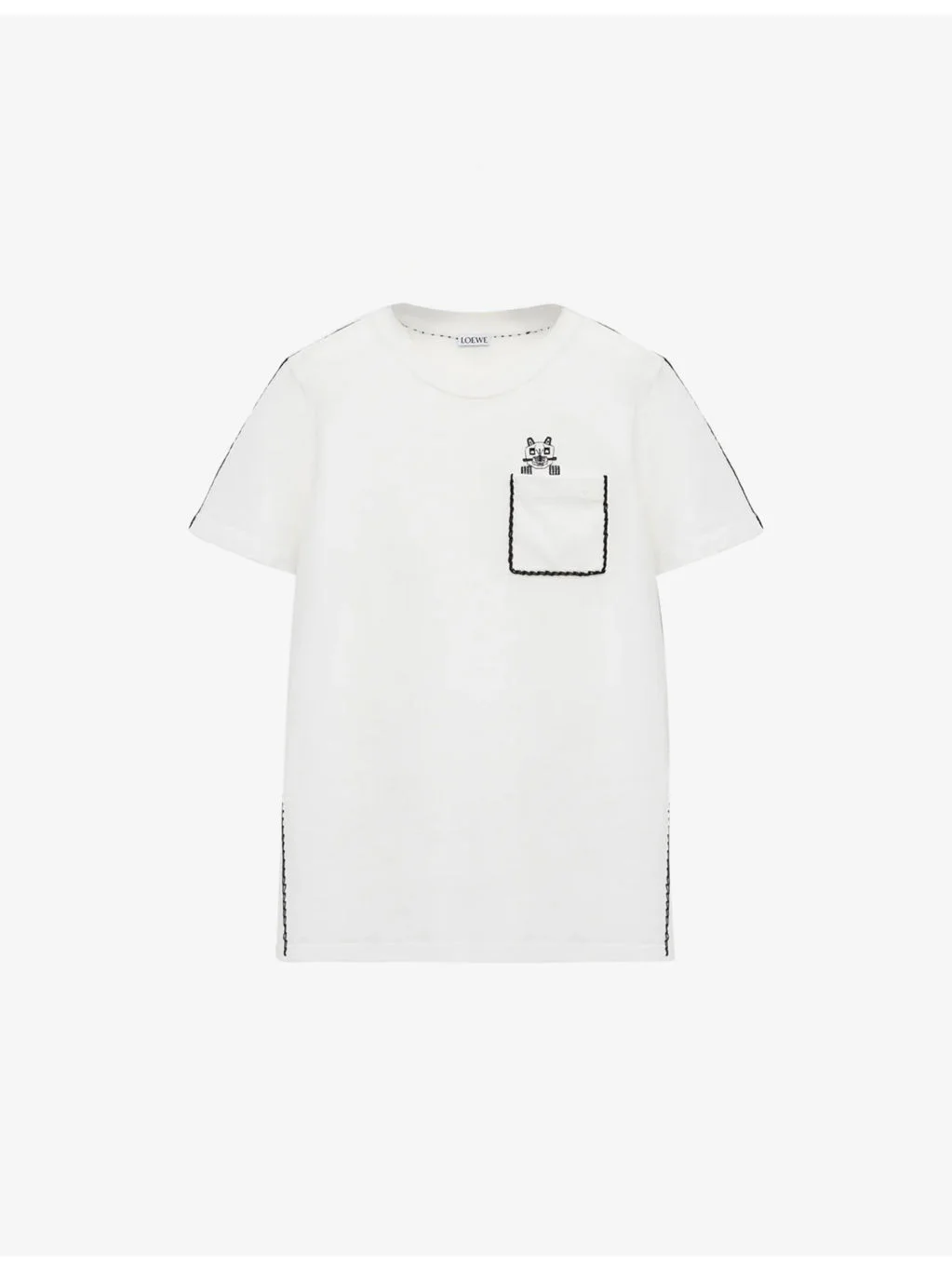 Futuristic Cat Branded Cotton-Blend T-Shirt - 1