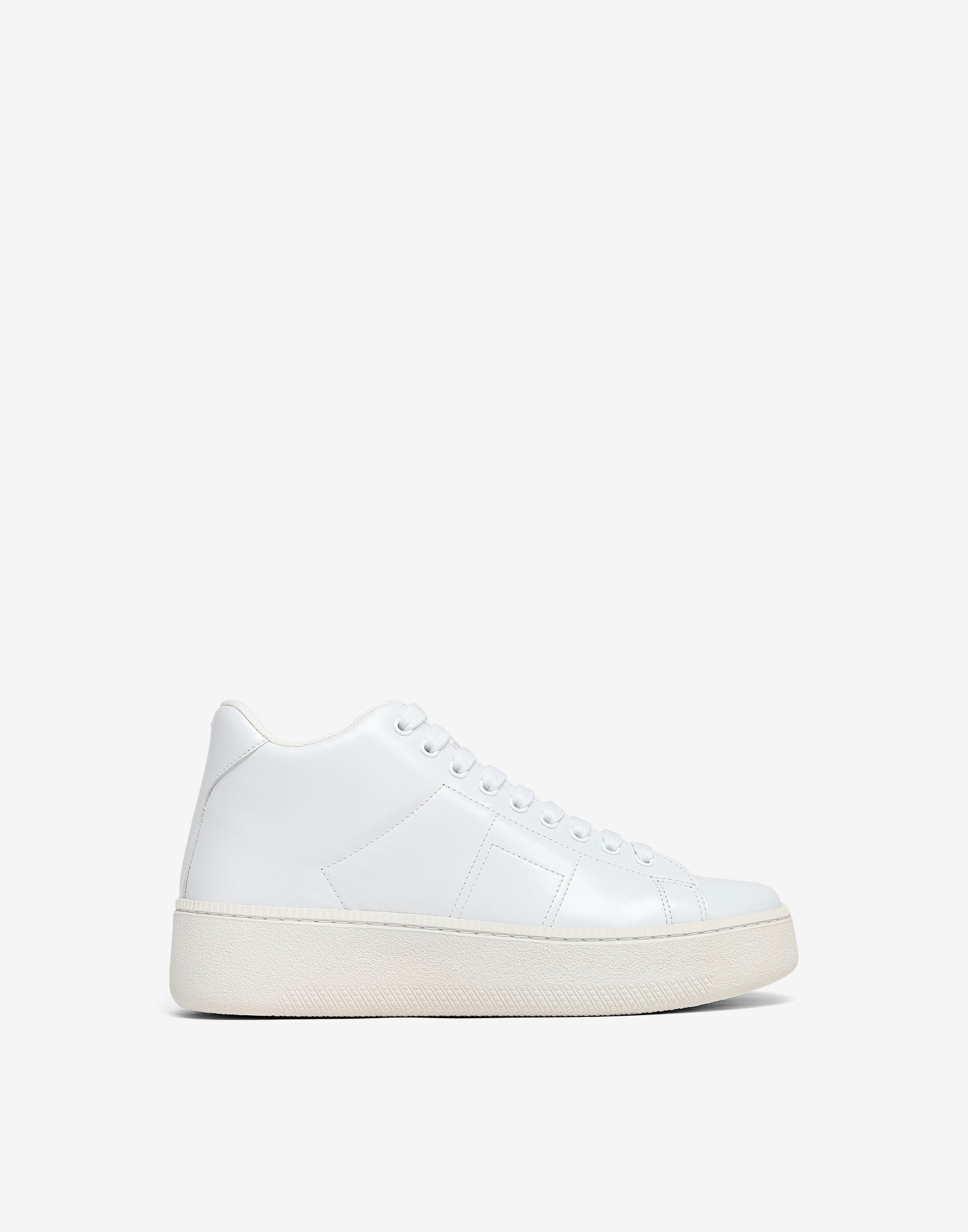 Wedge leather sneakers - 1