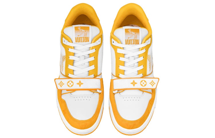 LOUIS VUITTON LV Trainer 'White Yellow Velcro' 1A9ZD6 - 3