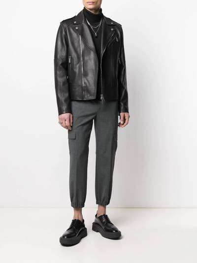 DSQUARED2 leather biker jacket outlook