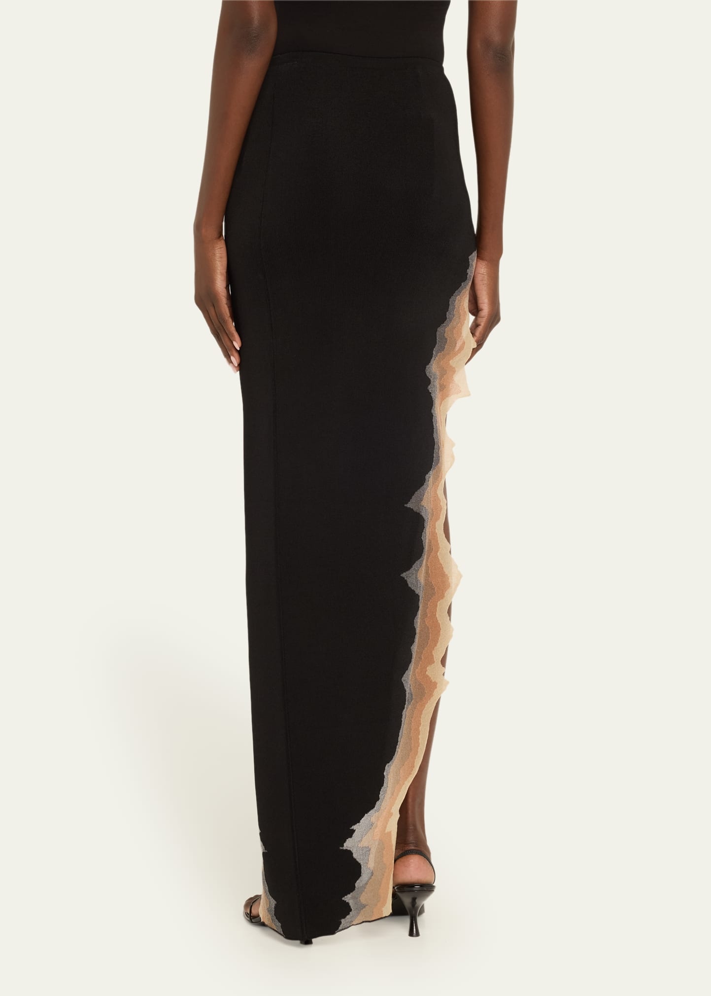 Flame Slit Maxi Skirt - 3