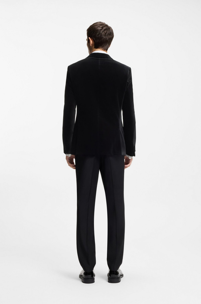 SLIM-FIT TUXEDO JACKET IN COTTON VELVET 4