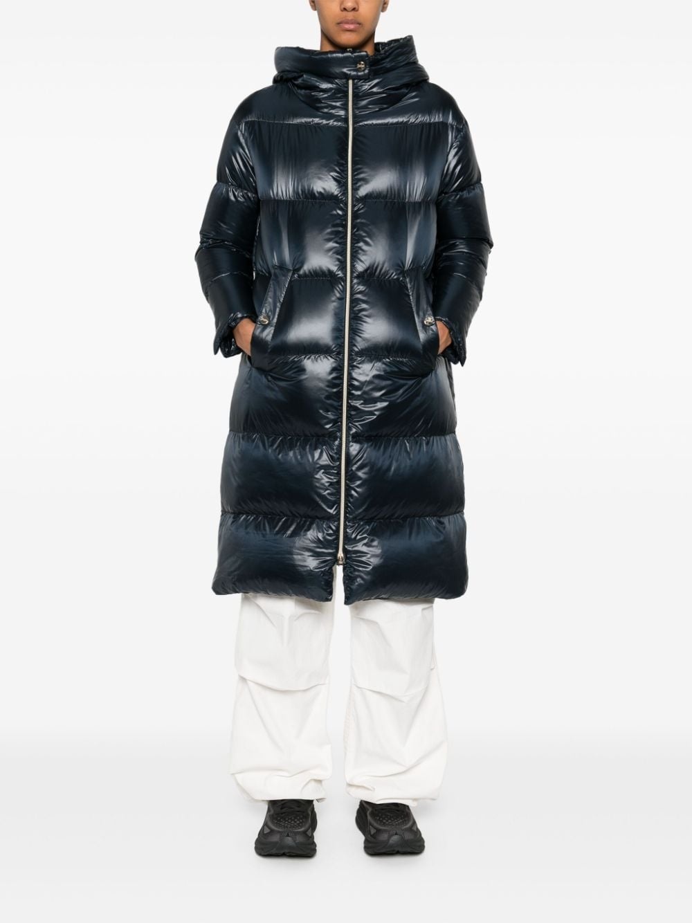 padded parka coat - 2