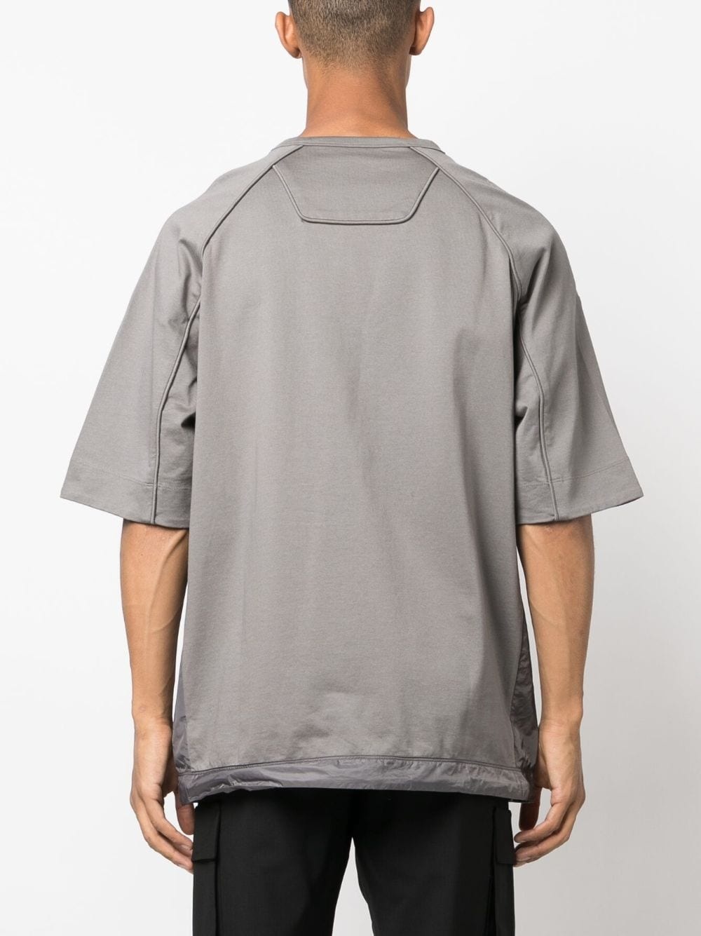 logo-embroidered cotton T-shirt - 4