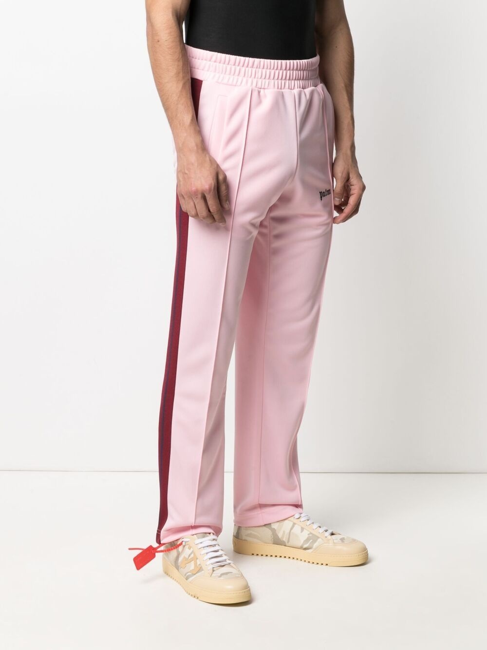 logo-print leg track pants - 3