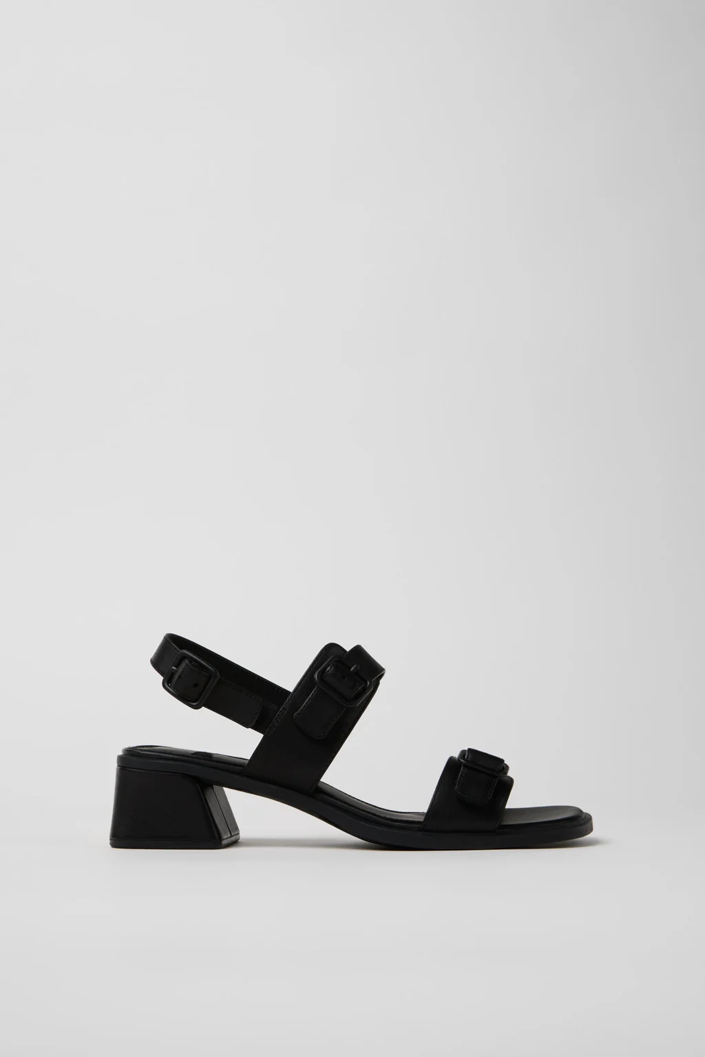 Kora Sandal Black Leather Sandals for Women. - 1