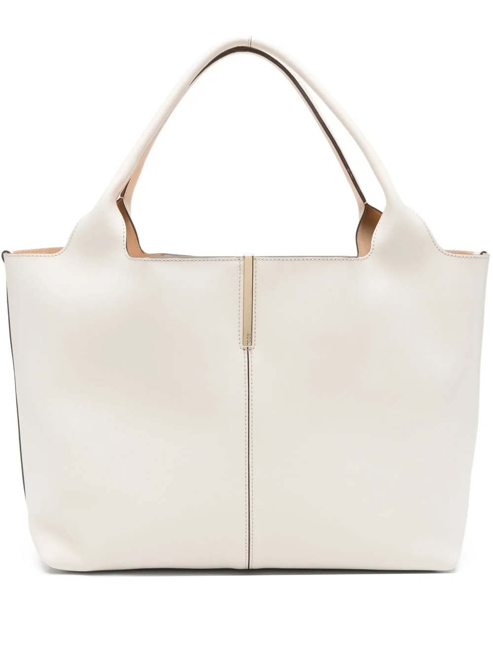 medium-small leather tote bag - 1