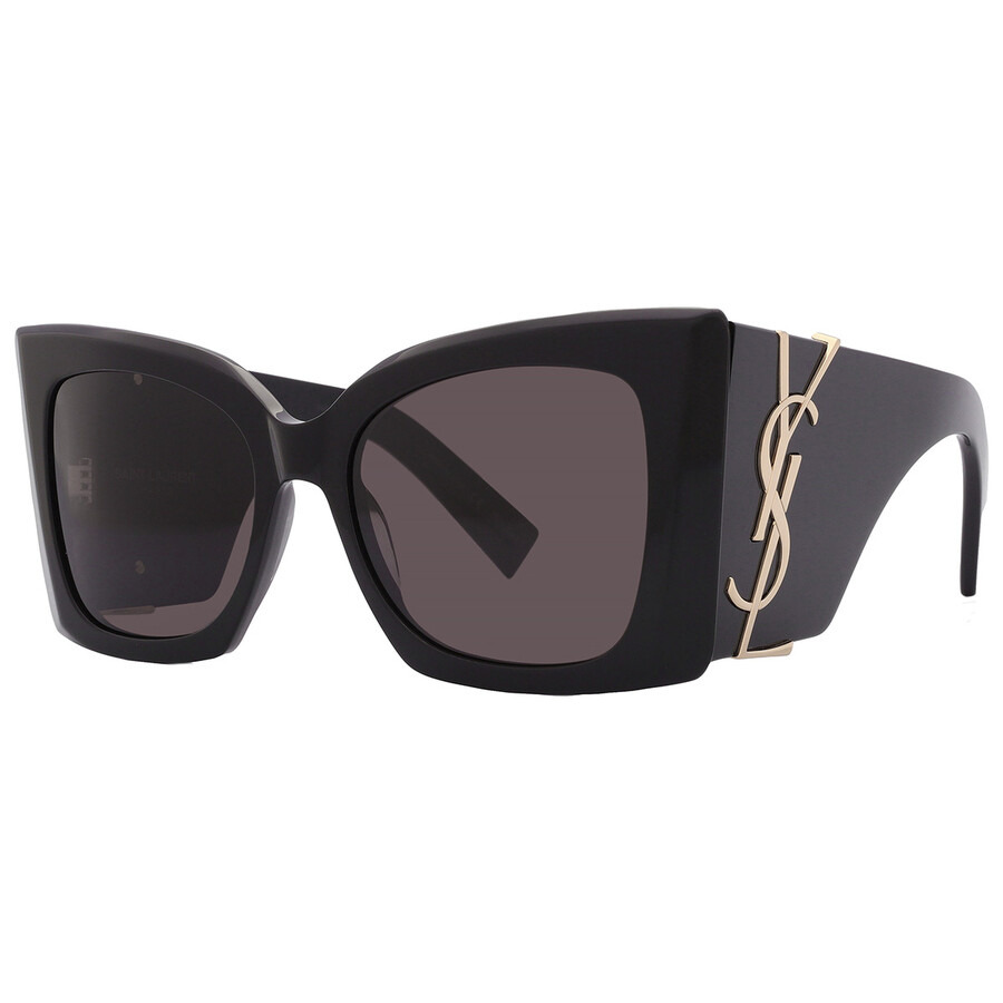 Saint Laurent Dark Grey Butterfly Ladies Sunglasses SL M119 BLAZE 001 54 - 3