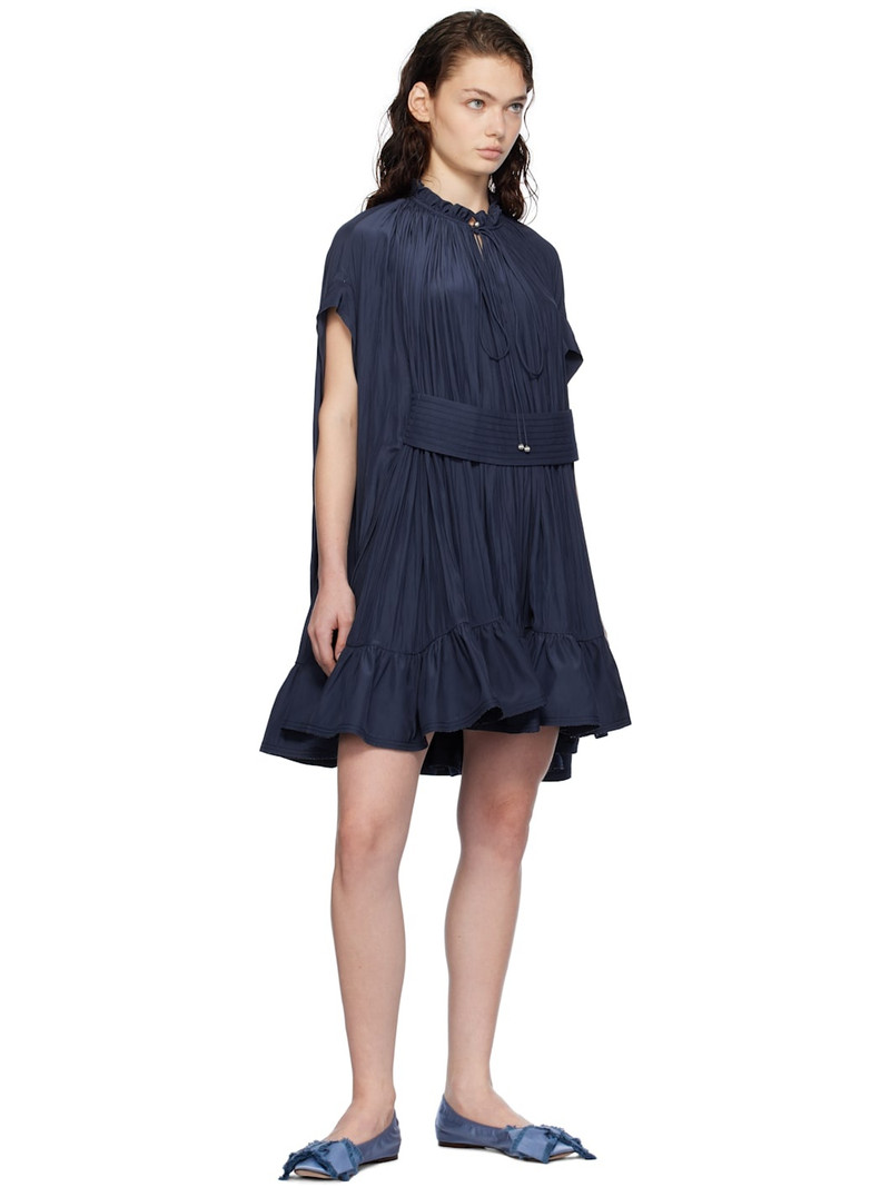 Lanvin Blue Satin Bow Ballerina Flats outlook