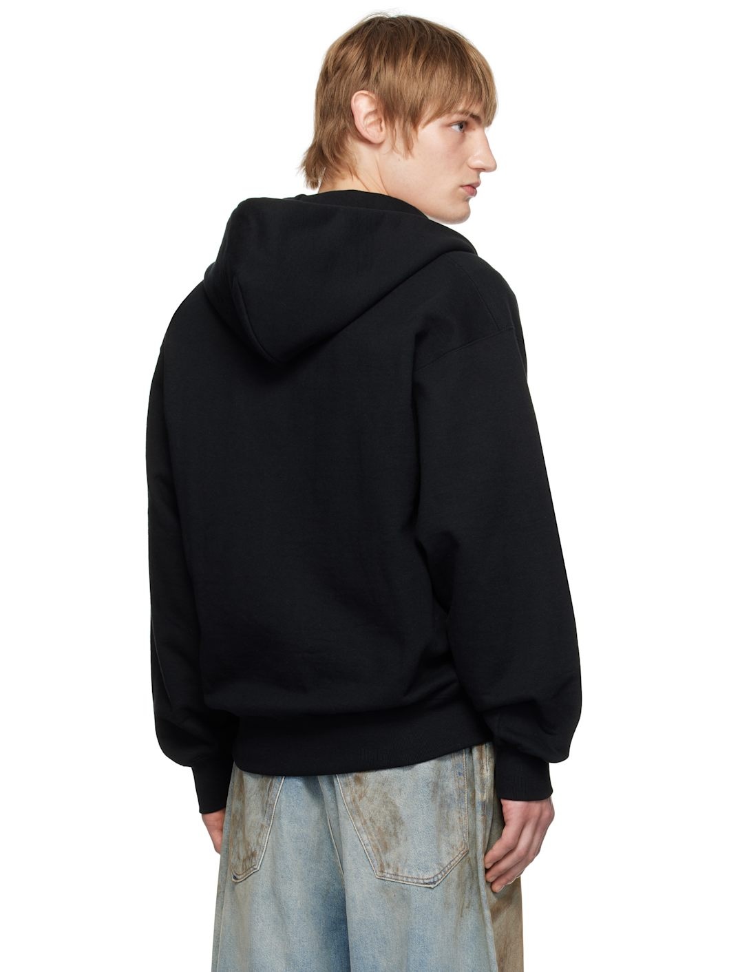 WACKO MARIA Black Full Zip Hoodie | REVERSIBLE