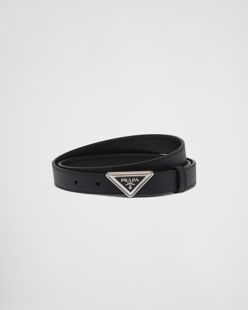 Saffiano leather belt 1
