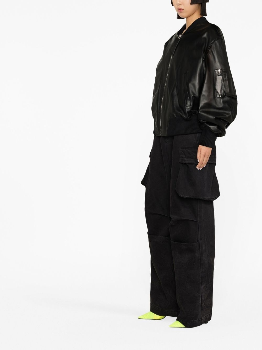 THE ATTICO `Anja` Bomber Jacket | spinnaker | REVERSIBLE