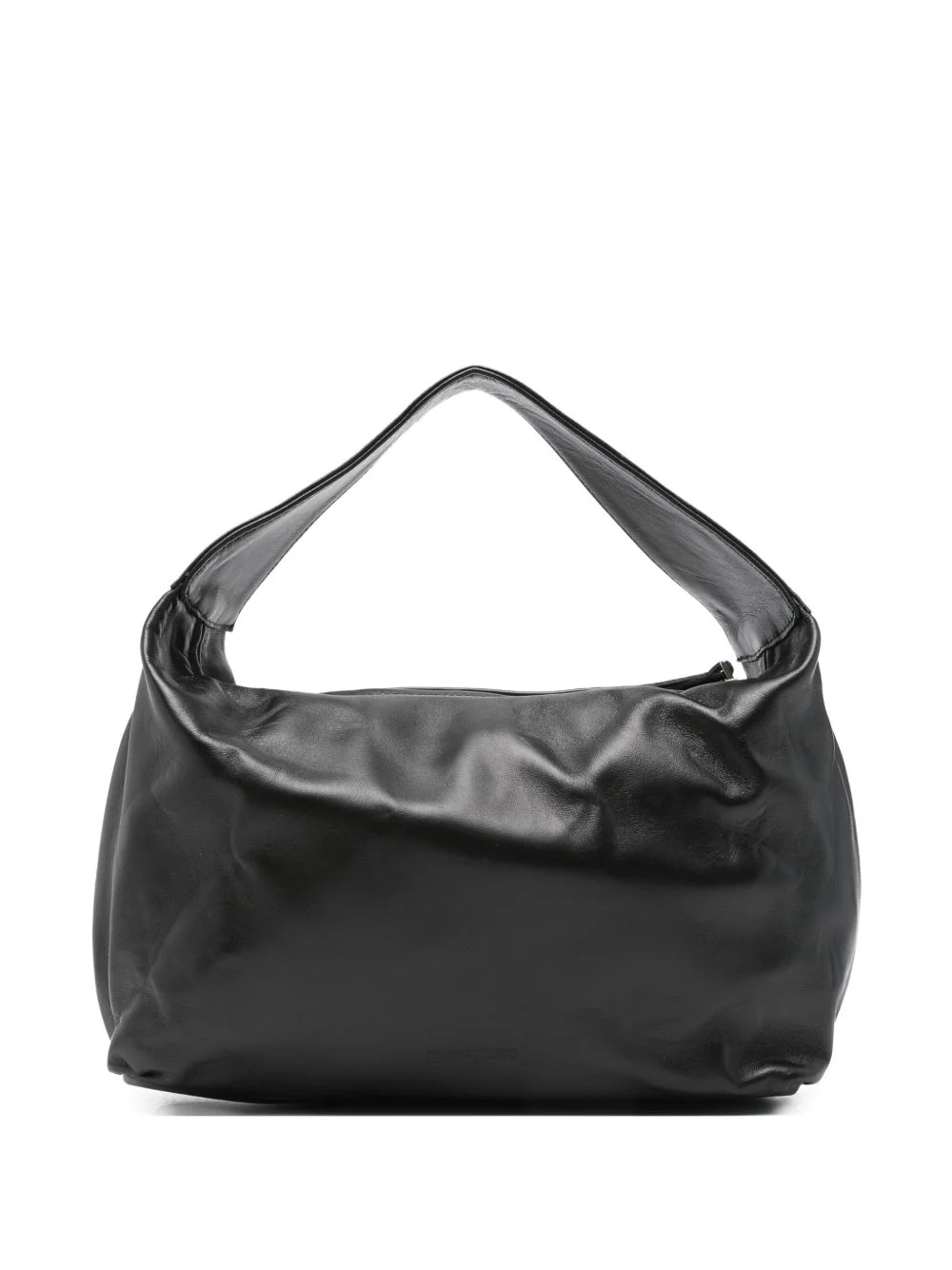 leather top-handle shoulder bag - 1