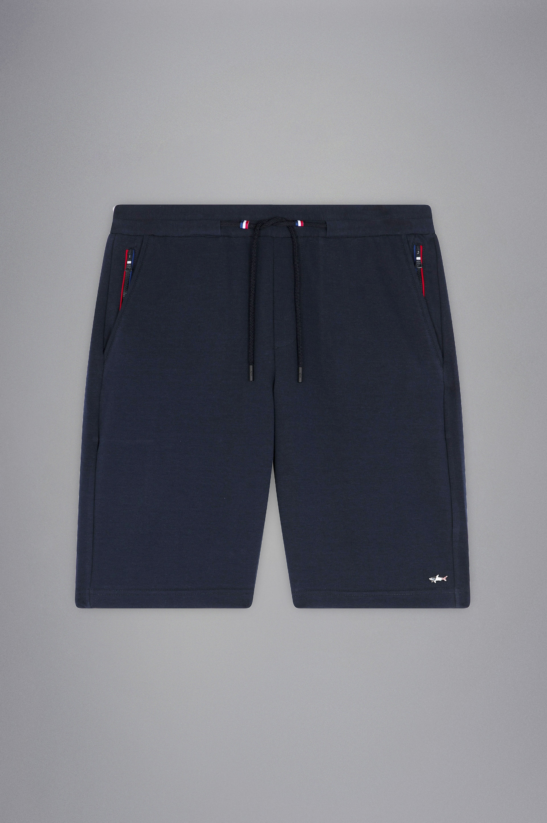 COTTON BERMUDA SHORTS WITH TRICOLOUR DETAILS - 1