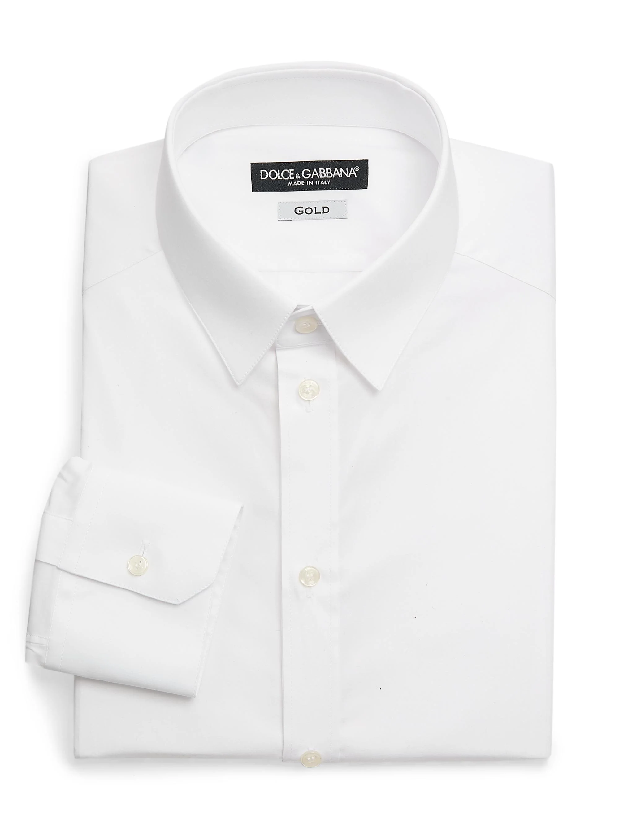 Men's Stretch-Cotton Dress Shirt - Opt White - 1