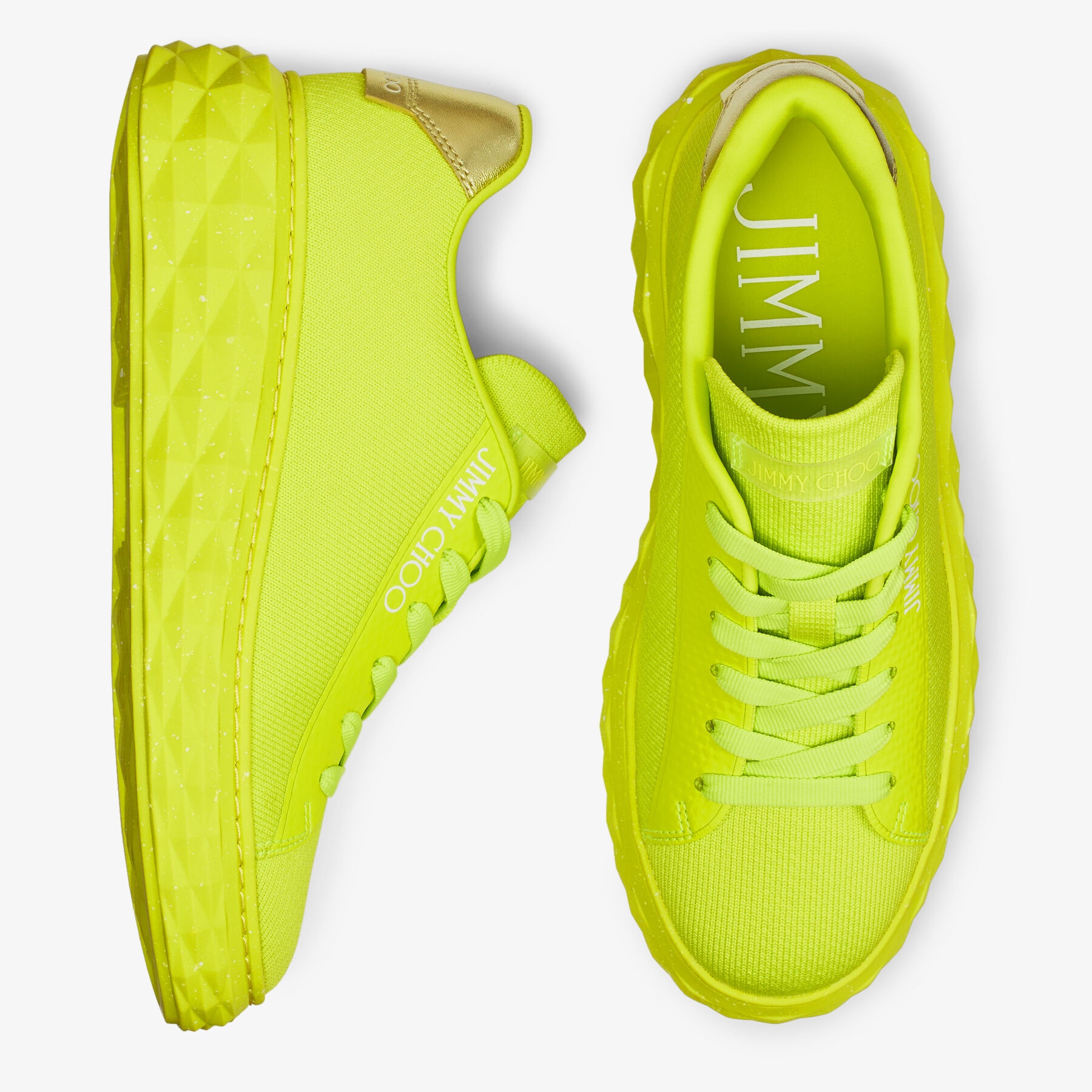 Diamond Light Maxi/f
Apple Green Knit Low-Top Trainers with Platform Sole - 6