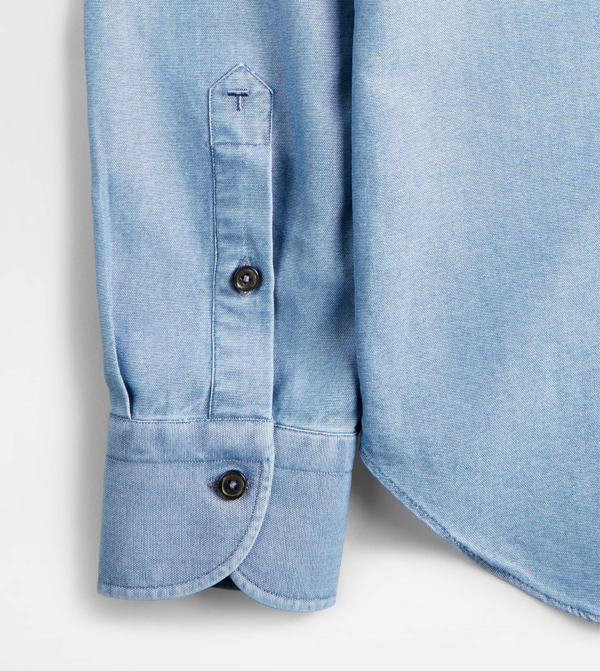 SHIRT IN DENIM - LIGHT BLUE - 3