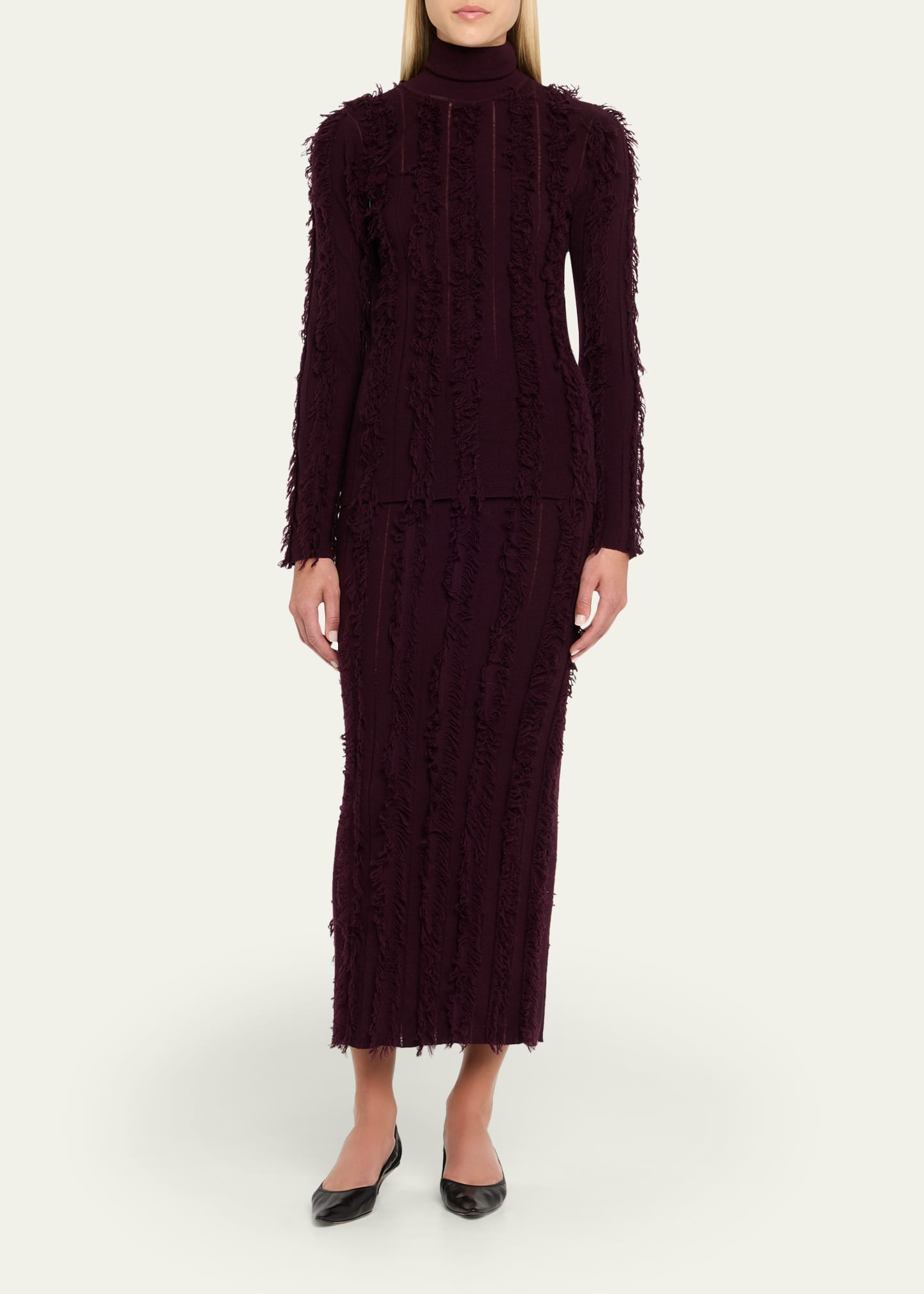 Nico Turtleneck Fringed Sweater - 2