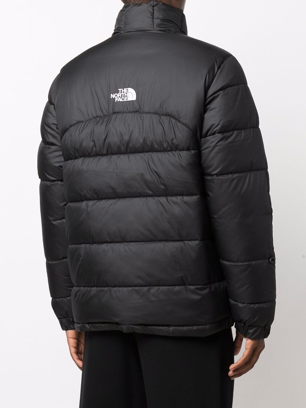 logo-printed puffer jacket - 4