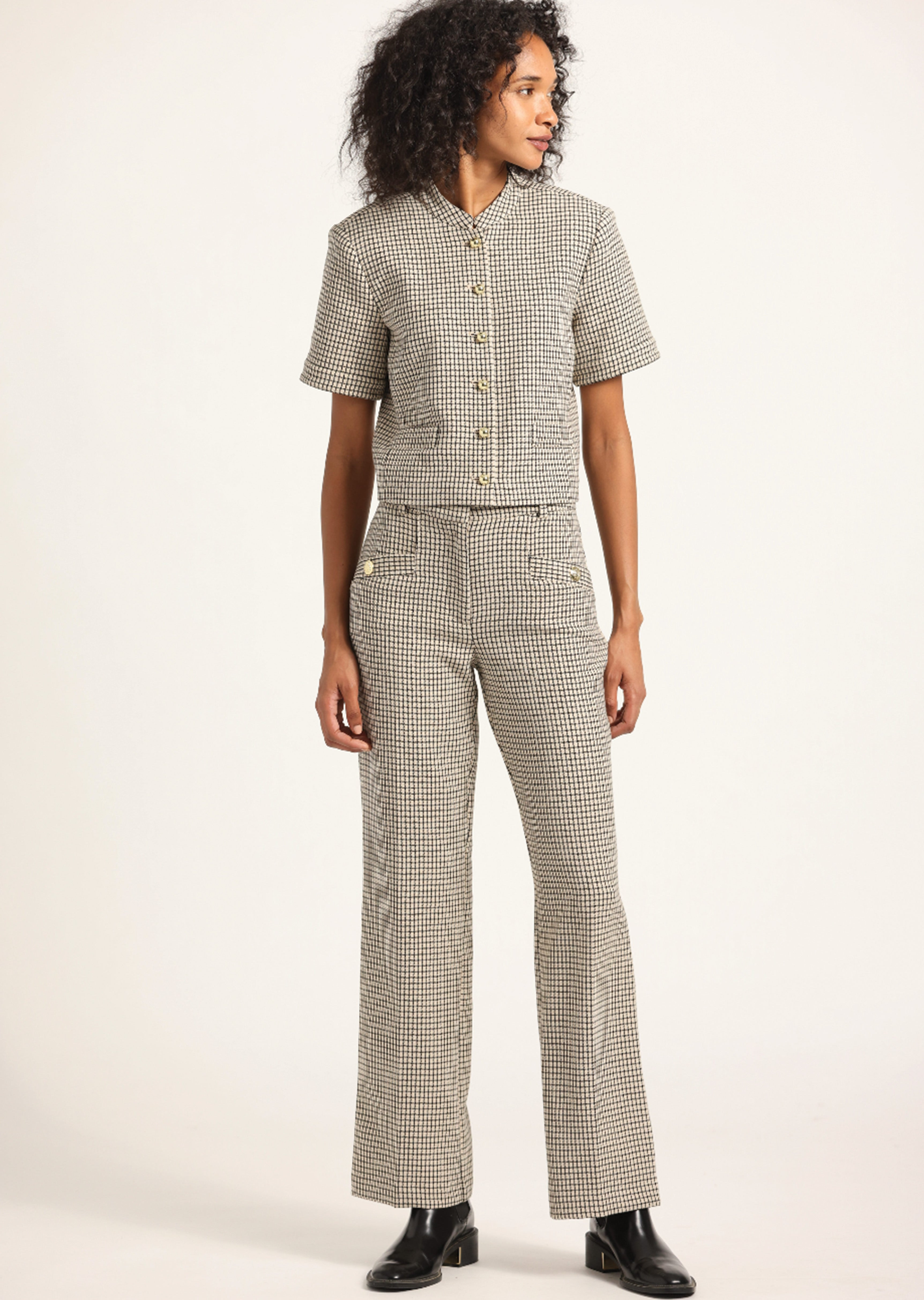 NELL WIDE LEG PANT - 4