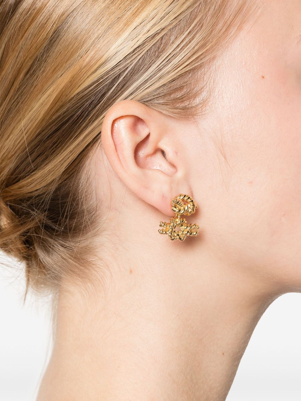Rope knot earrings - 2